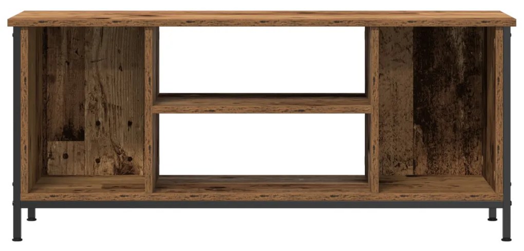 Szórakoztató Központ Régi fa Forgácslap, fém 102 x 35 x 45 cm