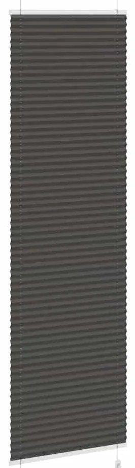 pliszírozott redőny fekete 65x200 cm szövetszélesség 64,4 cm
