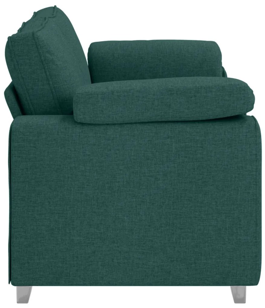 Kanapé párnával Sötétzöld 180 x 77 x 82 cm szövet