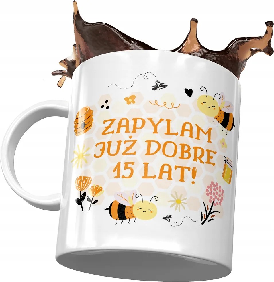 Születésnapi bögre 15 15. 15. Tökéletes Ajándék Nyomtatott Fotóval