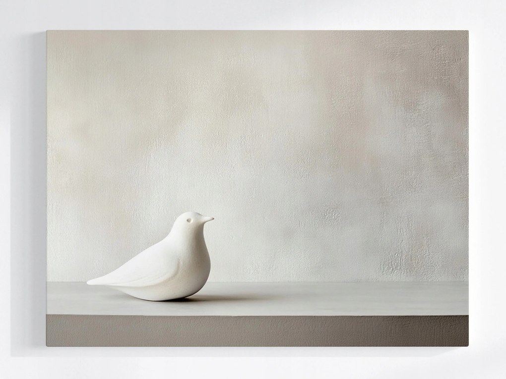 Poszter Dekoráció Figura Kerámia Porcelán Galamb 100x75