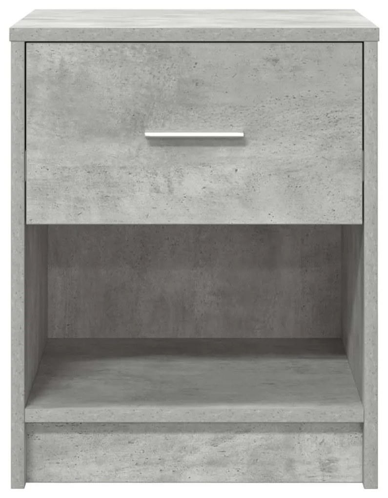 betonszürke éjjeliszekrény fiókkal 40x34x50 cm