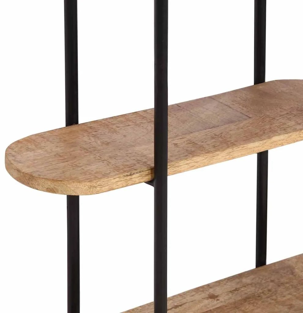 fali polc 90x20x116,5 cm tömör nyersfa Mango