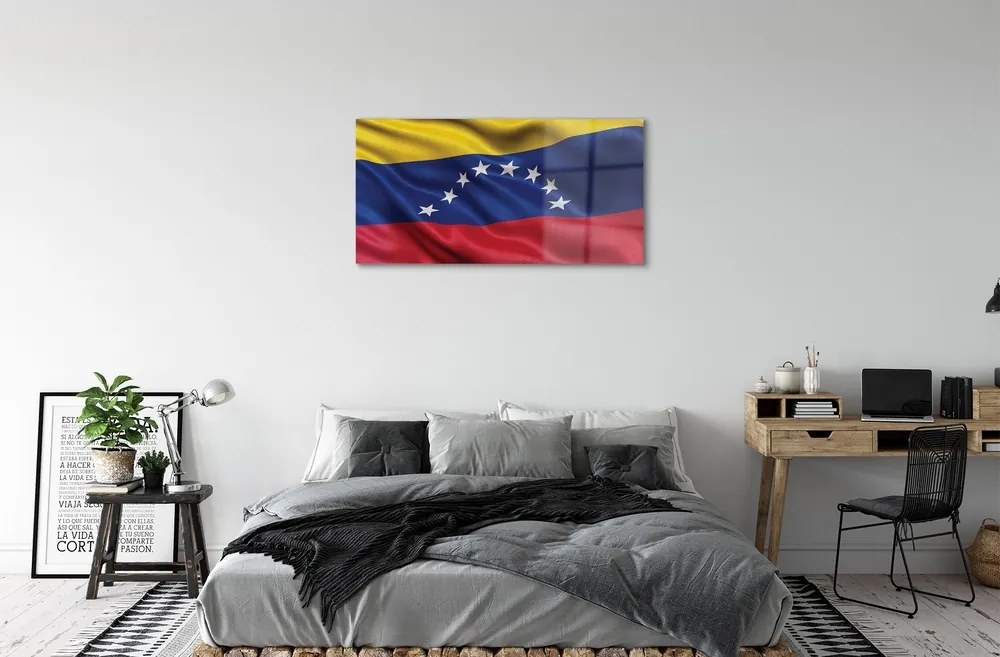 Üvegképek zászló Venezuela 100x50 cm