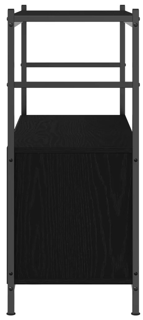 Könyvespolc Fekete Tölgy 80x30x78,5 cm Mérnöki Fa