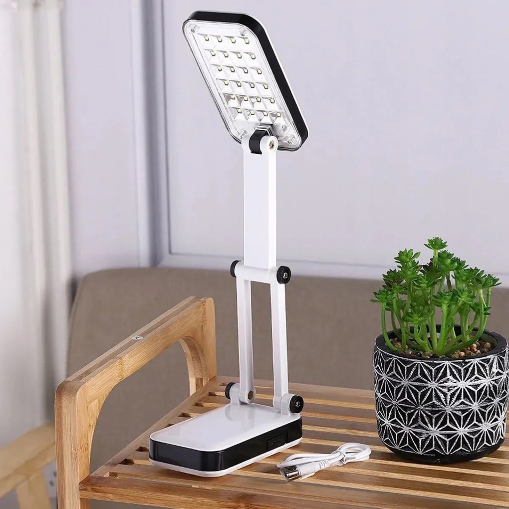 RETOO LED asztali lámpa 24 LED-del és USB kábeles tápegységgel - YT-666