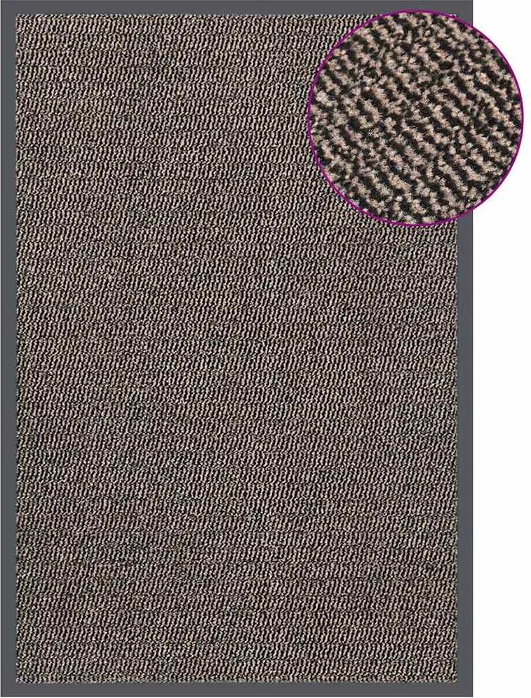 vidaXL sötétbarna tűzött lábtörlő 80 x 120 cm