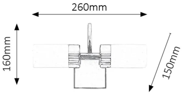 Rabalux 5714 - LED Fürdőszobai fali lámpa BETTY 2xLED/4W/230V fényezett króm