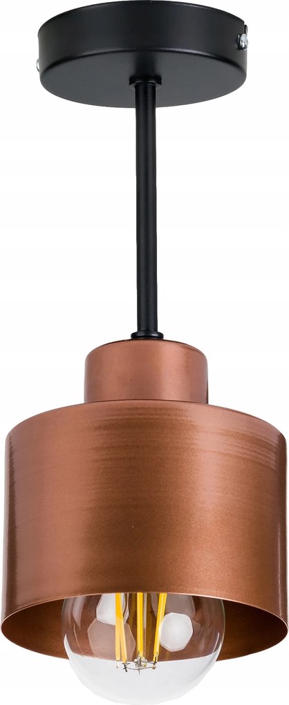 Függő lámpa fix mennyezeti csillár Loft réz