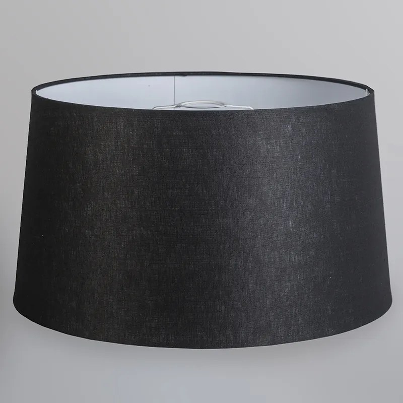 Modern függőlámpa acélból árnyékolóval 45 cm fekete - Cappo 1