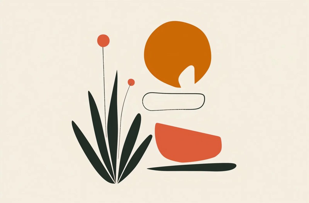 Poszter 86,4x56,8cm Absztrakt Zen