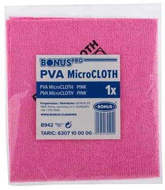 Törlőkendő, univerzális, 40x34 cm, BONUS PVA MicroCLOTH, pink (KHT1291)