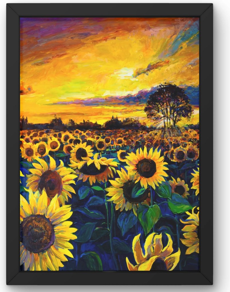 Poszter Napraforgó mező 50x70 cm