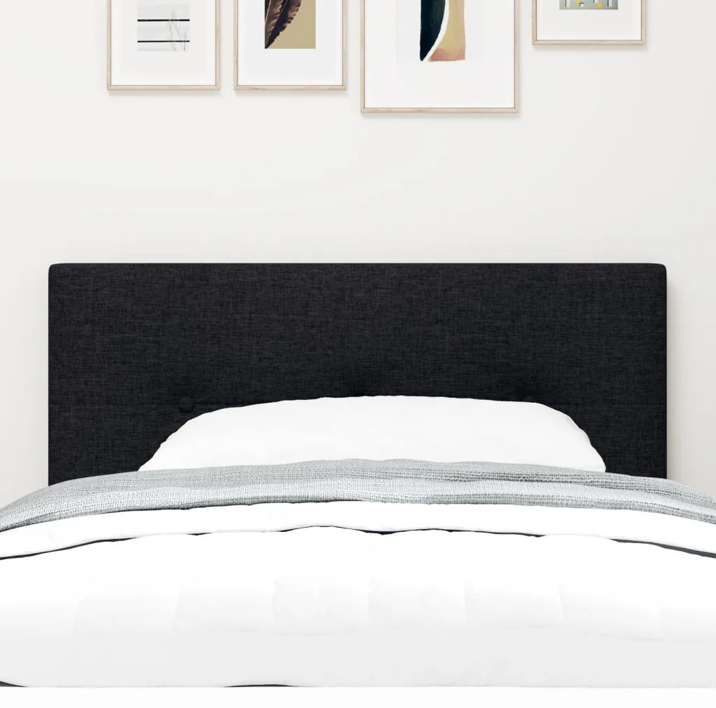 Fejtámla Gombos Bútorszövet Fekete 90 cm