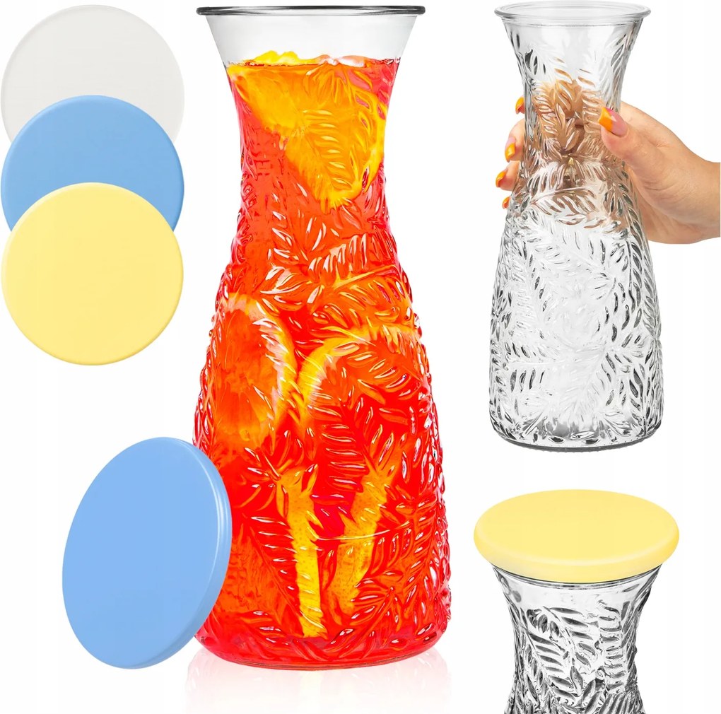 Üveg Kancsó Levél 1 L Víz Kancsó Limonádé Gyümölcslevek Tej