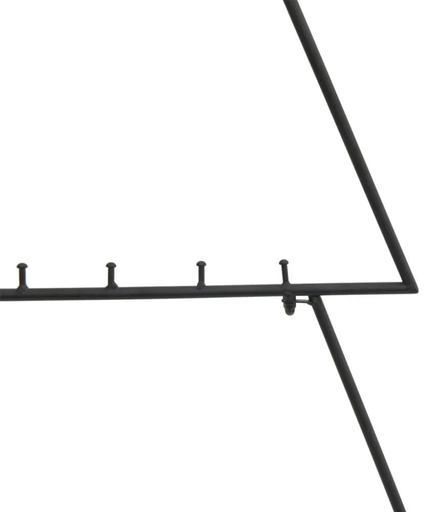 vidaXL fekete fém karácsonyfa dekorációhoz 90 cm