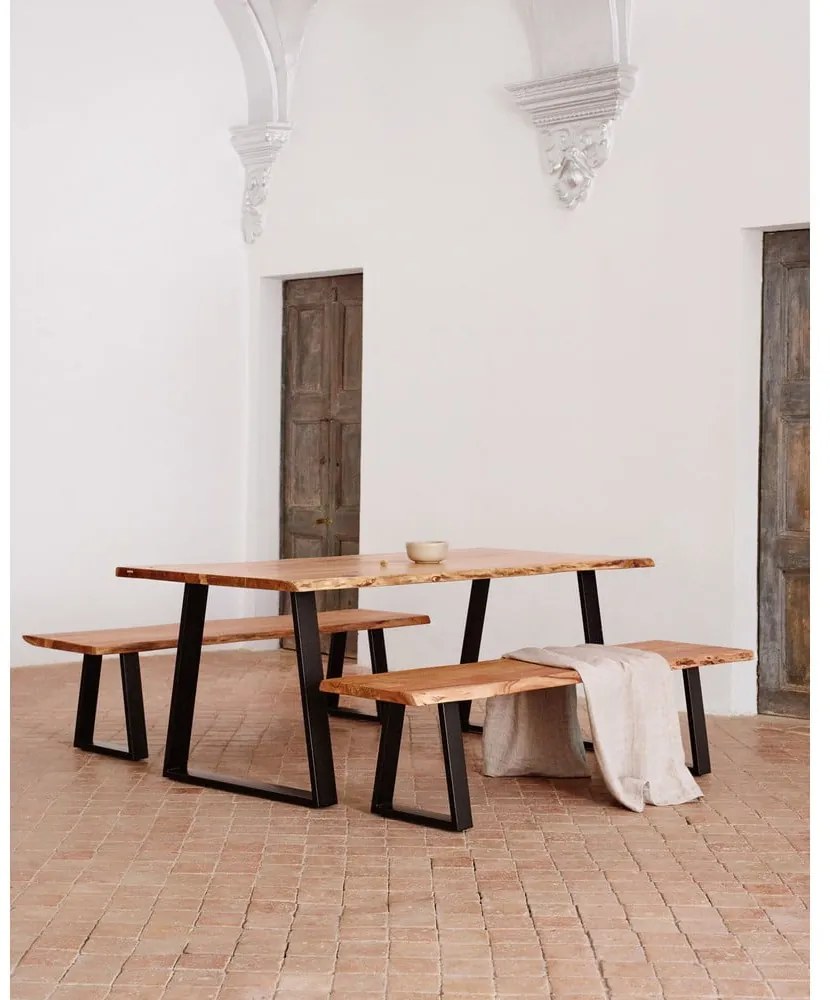 Étkezőasztal akácfa asztallappal 97,5x200 cm Alaia – Kave Home