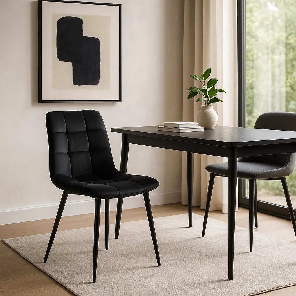 Fekete Bársony Étkezőszék. PERU