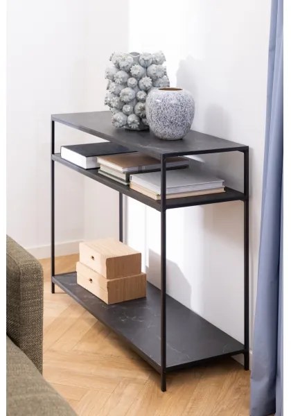 ALMA konzolasztal antracit színben