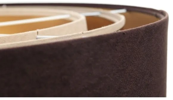 TRINITI függeszték 1xE27/60W/230V barna/arany/beige