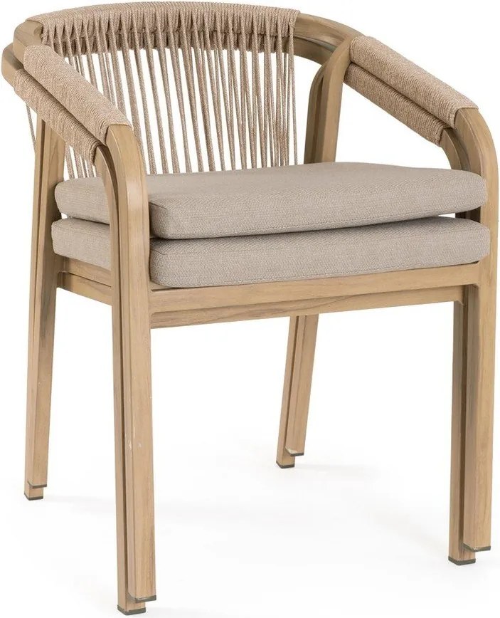 Natúr színű fém kerti szék Kalimera – Bizzotto