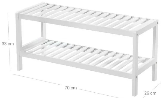 MATE fehér cipőtároló