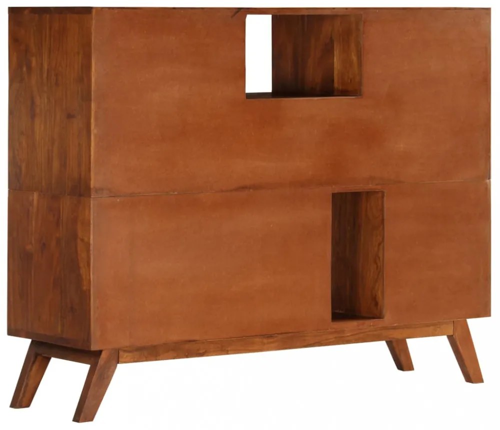 tömör akácfa tálalószekrény 115 x 35 x 86 cm