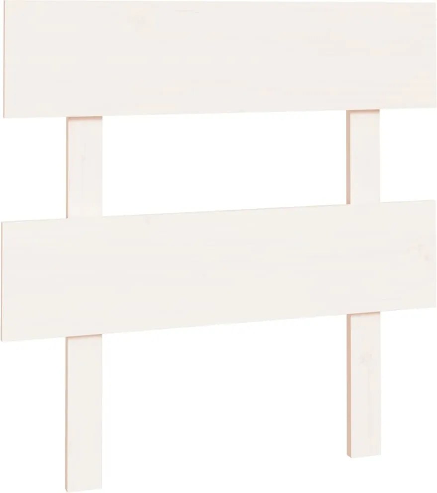 vidaXL fehér tömör fenyőfa ágyfejtámla 103,5x3x81 cm