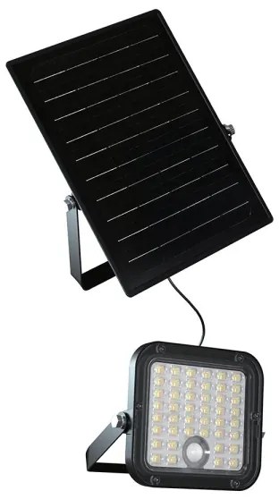 LED állítható fényerejű napelemes reflektor érzékelővel 10W 4000/6000K IP65 + DO