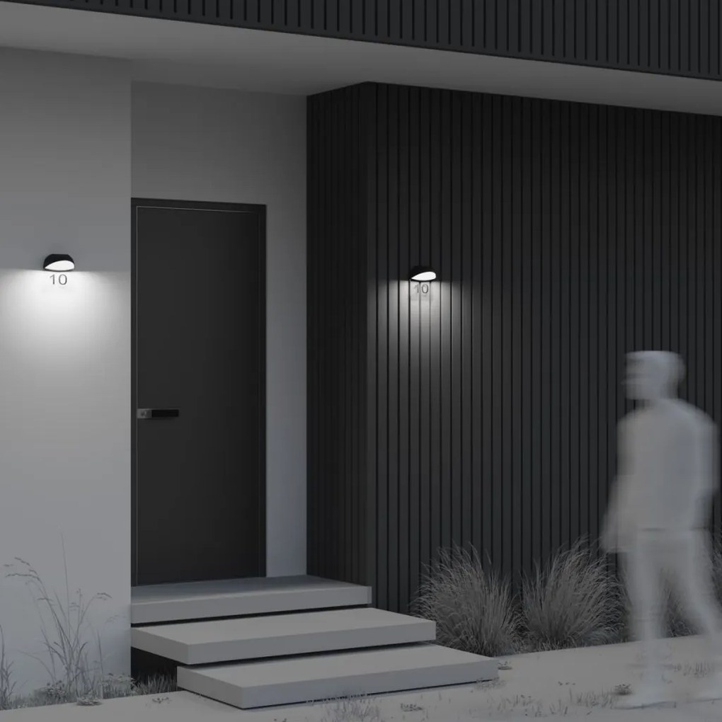 MAYTONI O447WL-L7GF3K GLOSS Modern Kültéri Fali Lámpa Grafit LED IP65