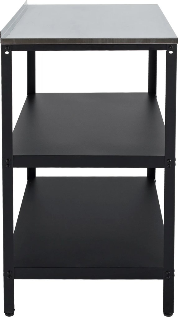 Kerti konyhasziget, acél, fekete, INES TYP 2