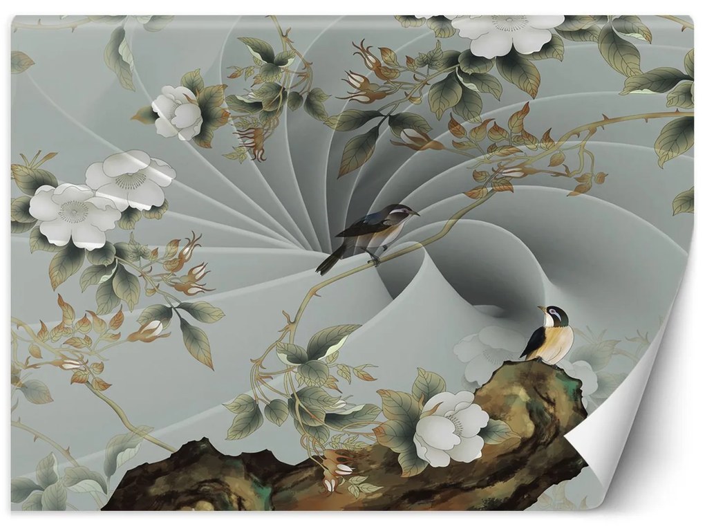 Gario Fotótapéta Madár az ágon Anyag: Vlies, Méret: 150 x 105 cm