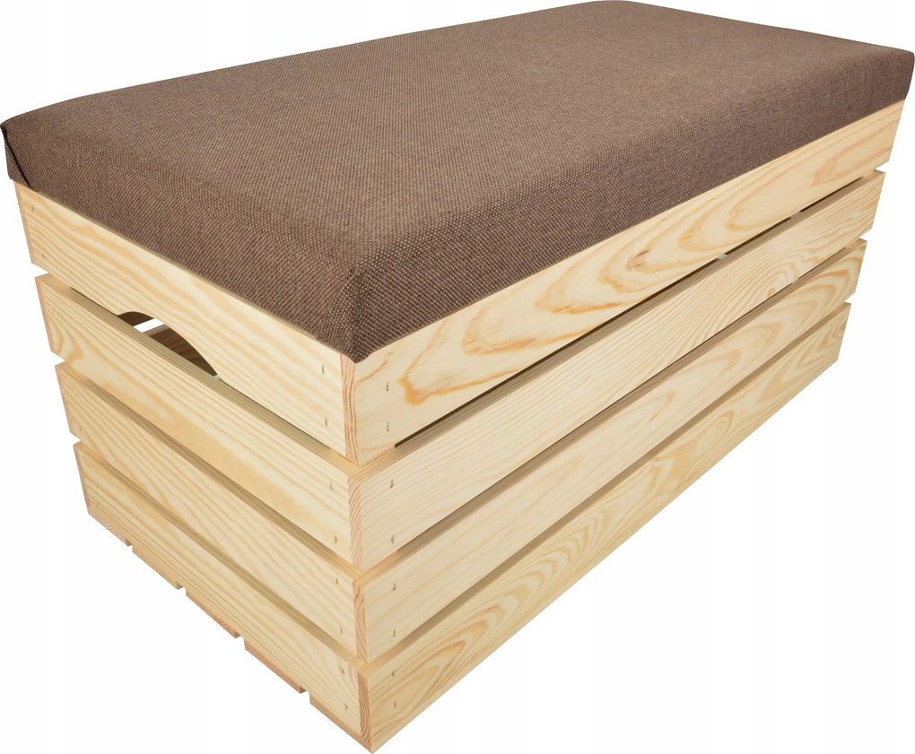 Puff Fa Kárpitozott Láda Nagy