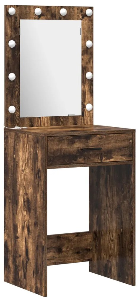 Sminkasztal Készlet 2 pcs Füstölt tölgy 50 x 41 x 135 cm