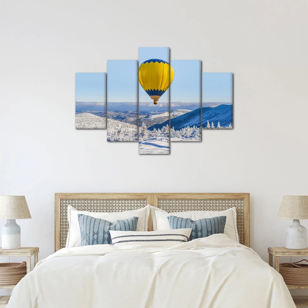 Kép - repülés a téli táj felett (150x105 cm)