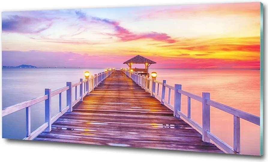 Fotótapéta falra edzett üveg Kaszkád 100x70