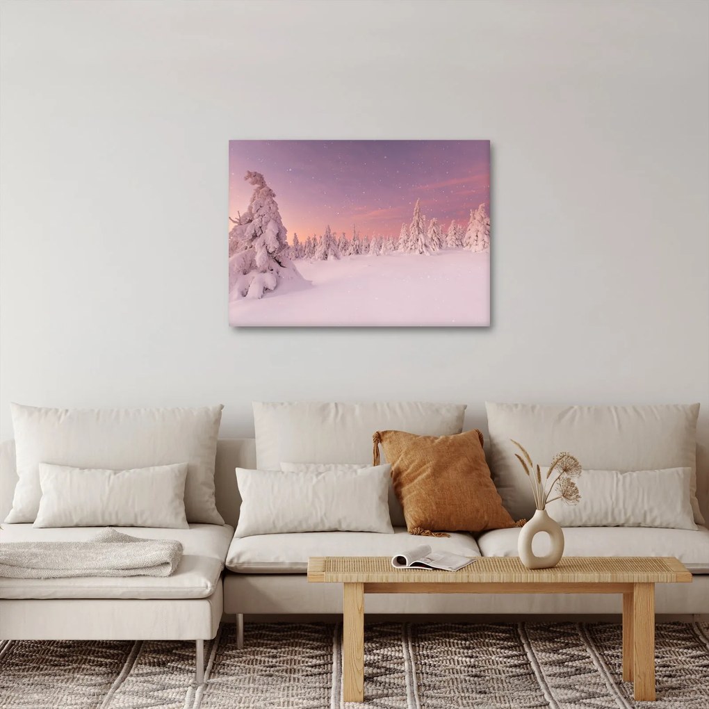 Kép - Fák a hótakaró alatt (70x50 cm)