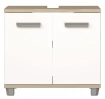 VENOM fürdőszobai szekrény, fehér/sonoma tölgy