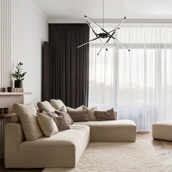 Rabalux 72338 - LED Csillár zsinóron HENLI2 LED/40W/230V 3000K fekete