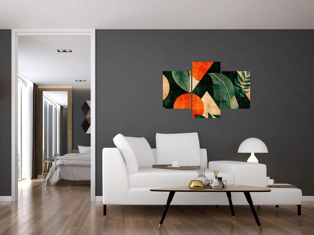 Kép - Geometrikus természeti minták II. (90x60 cm)