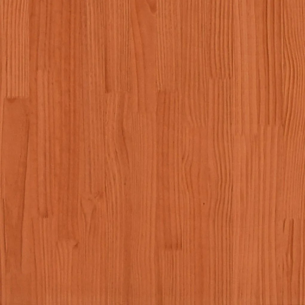 2 db viaszbarna tömör fenyőfa fali cipőtartó 110x8,5x23,5 cm