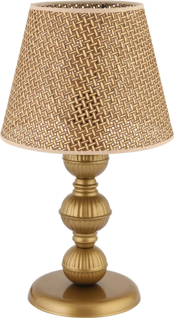 Fém éjjeli lámpa, teve-arany, 20 cm – TR390FLH2697