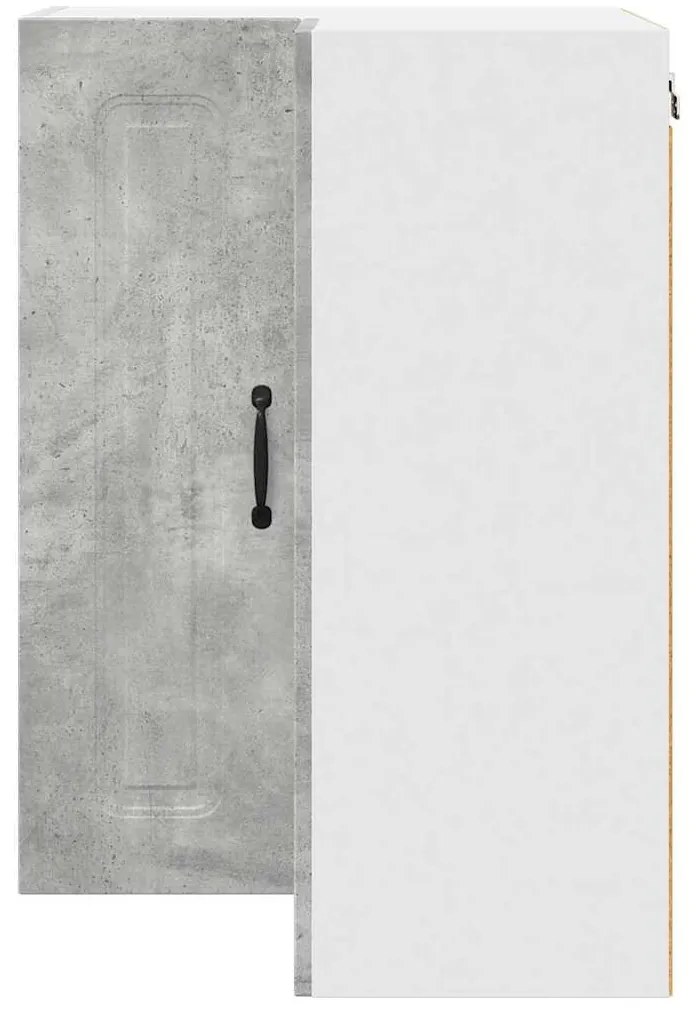 Fali konyhaszekrény Beton Szürke 57 x 57 x 80 cm Faanyag