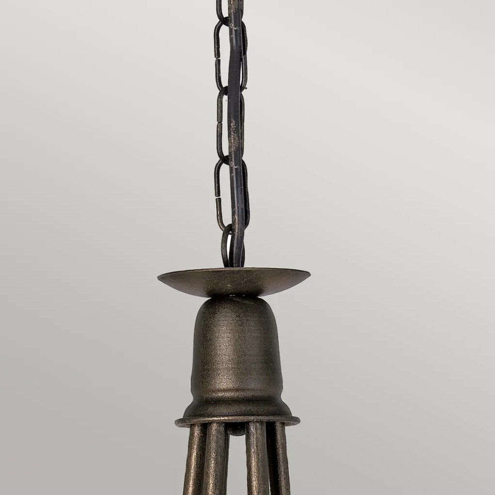 Elstead Lighting MINSTER MN6-BLK-GOLD Csillár 6x60W/E14