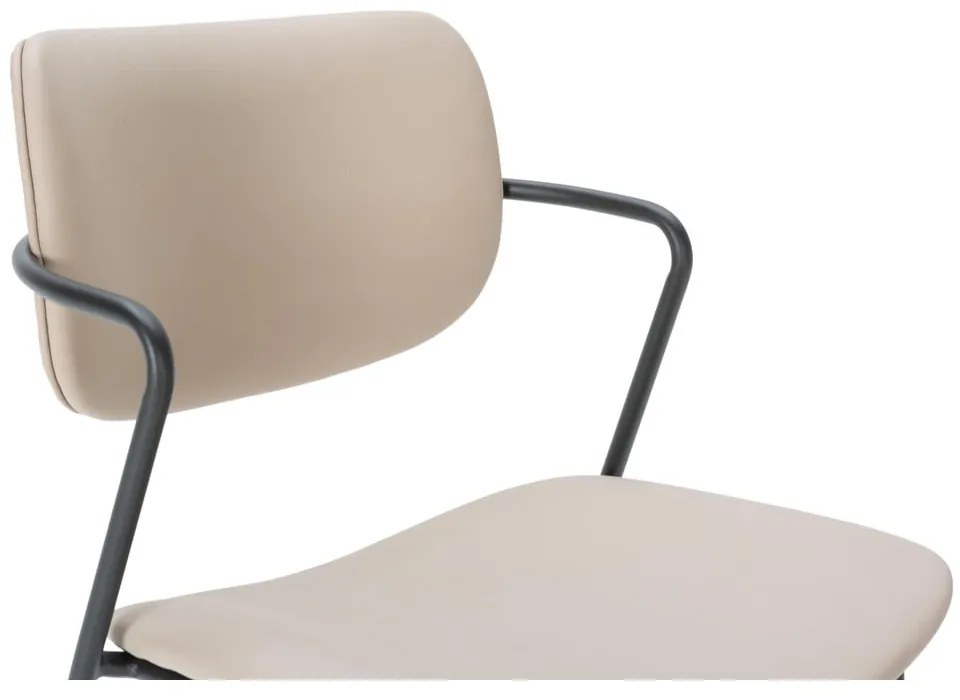 Bézs bárszék szett 2 db-os (ülésmagasság 68 cm) Maika – Marckeric