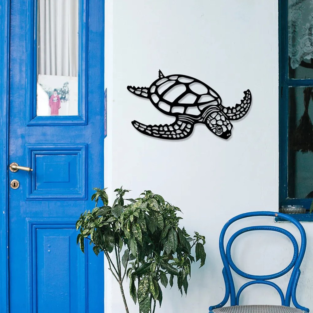Caretta Caretta fém faldekoráció