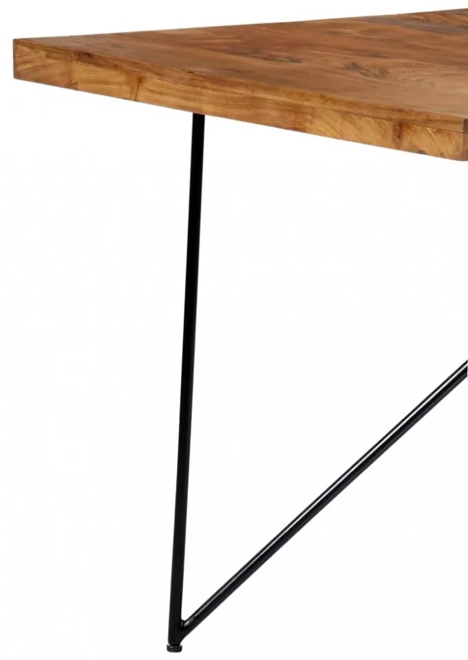 tömör akácfa étkezőasztal 180 x 90 x 76 cm