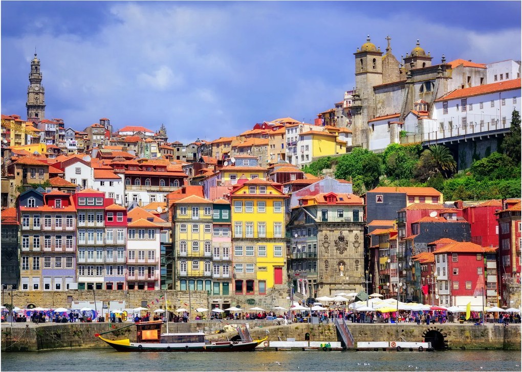Üveg kép - Ribeira, Portugália (70x50 cm)