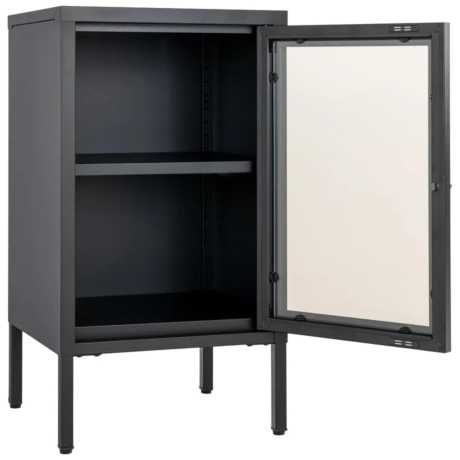 Fekete fém tálalószekrény 38x70 cm Dalby – House Nordic
