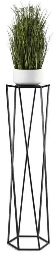 Virágállvány 100x24 cm fekete